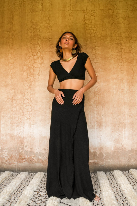 Solana wrap skirt