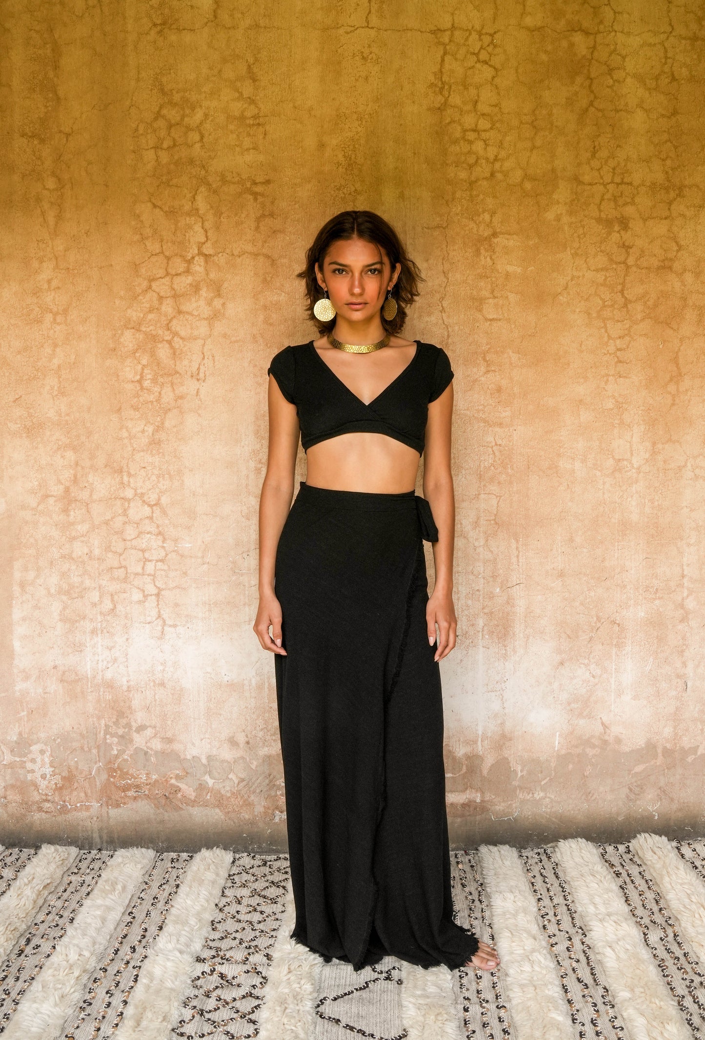 Solana wrap skirt