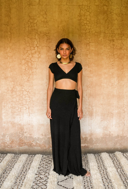 Solana wrap skirt