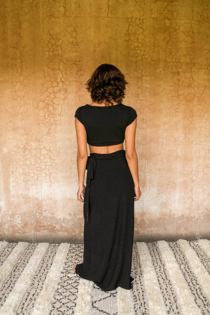 Solana wrap skirt