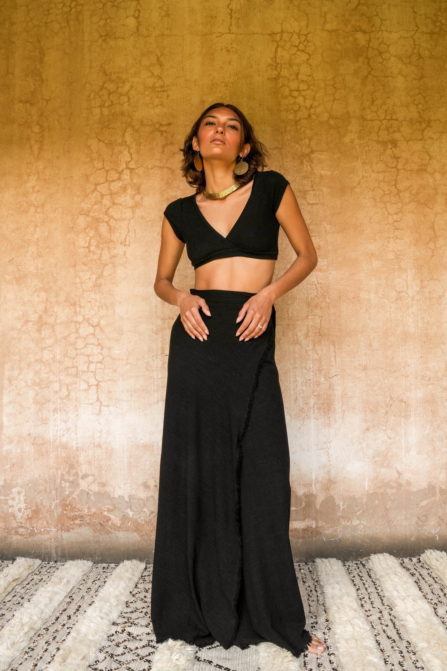Solana wrap skirt